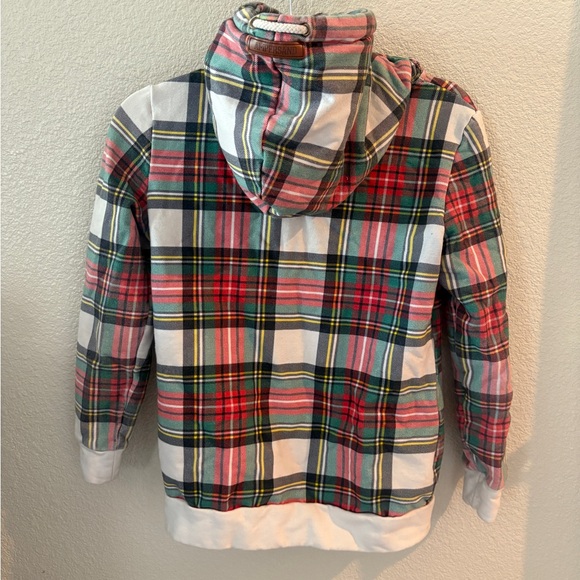 Ampersand Ave Christmas Plaid Small Cozy Women’s Hoodie - Picture 7 of 15